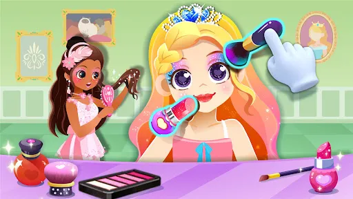 Gameplay screenshot 2 from Little Panda: Princess Makeup - Educational game