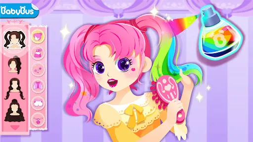 Gameplay screenshot 3 from Little Panda: Princess Makeup - Educational game