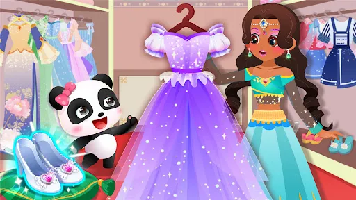 Gameplay screenshot 4 from Little Panda: Princess Makeup - Educational game